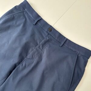 Myles Apparel Everyday Shorts Mens 36 Navy Blue 7 Inch Inseam Tech Performance
